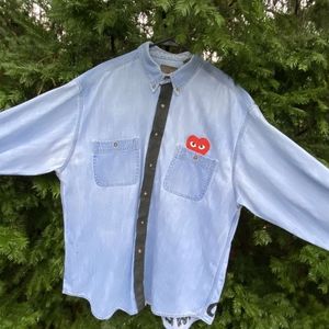 Comme des garcons denim long sleeve jacket